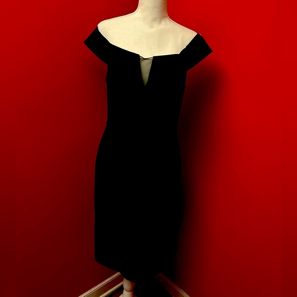 Vince Camuto Black Strapless Dress